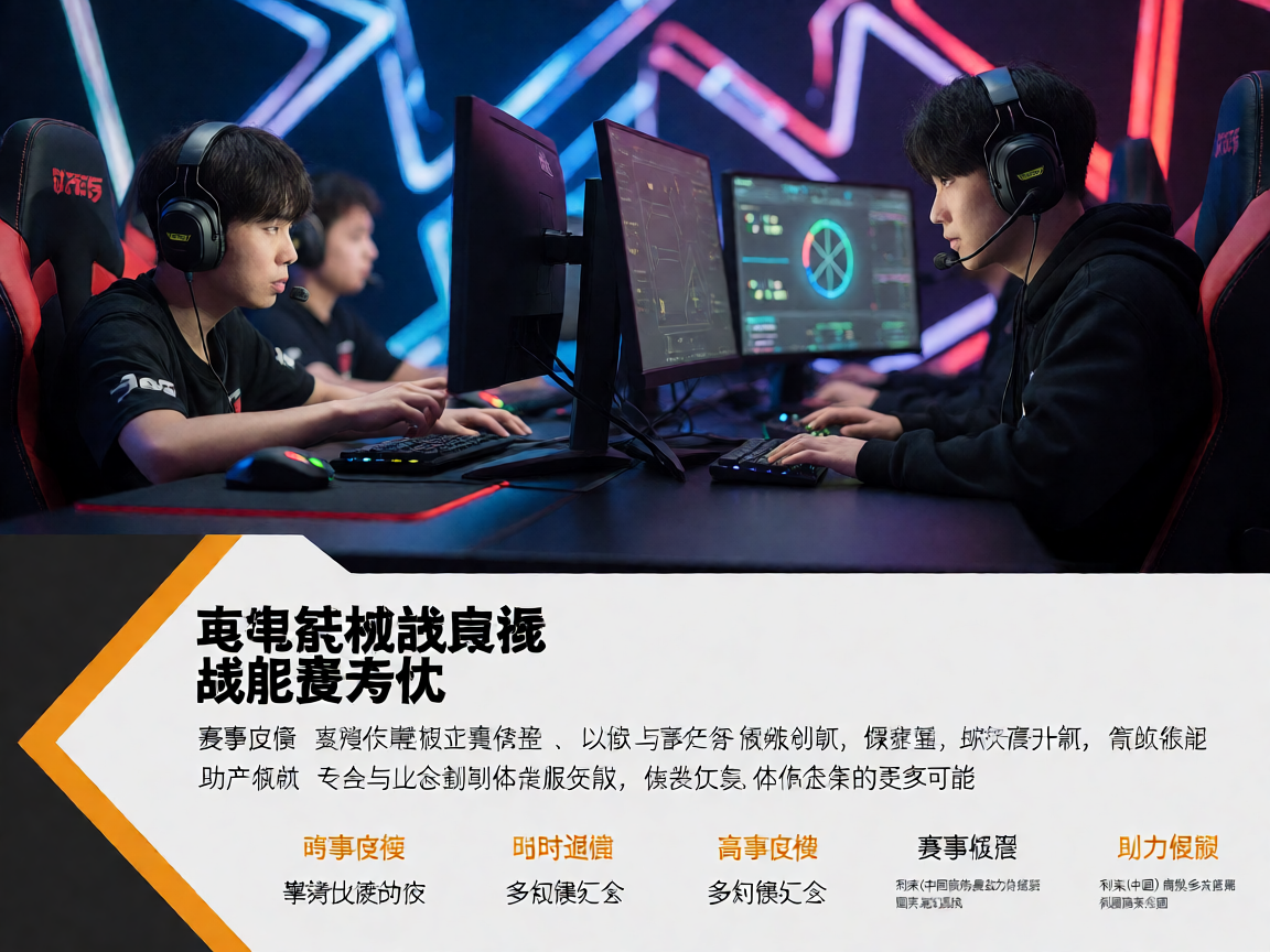 电竞比赛现场选手激烈对抗